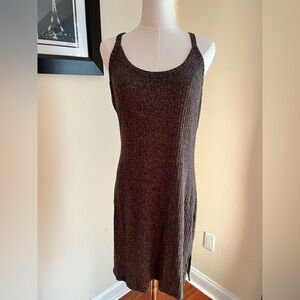 Daily Practice by Anthropologie Ribbed Sweater Dress in Brown